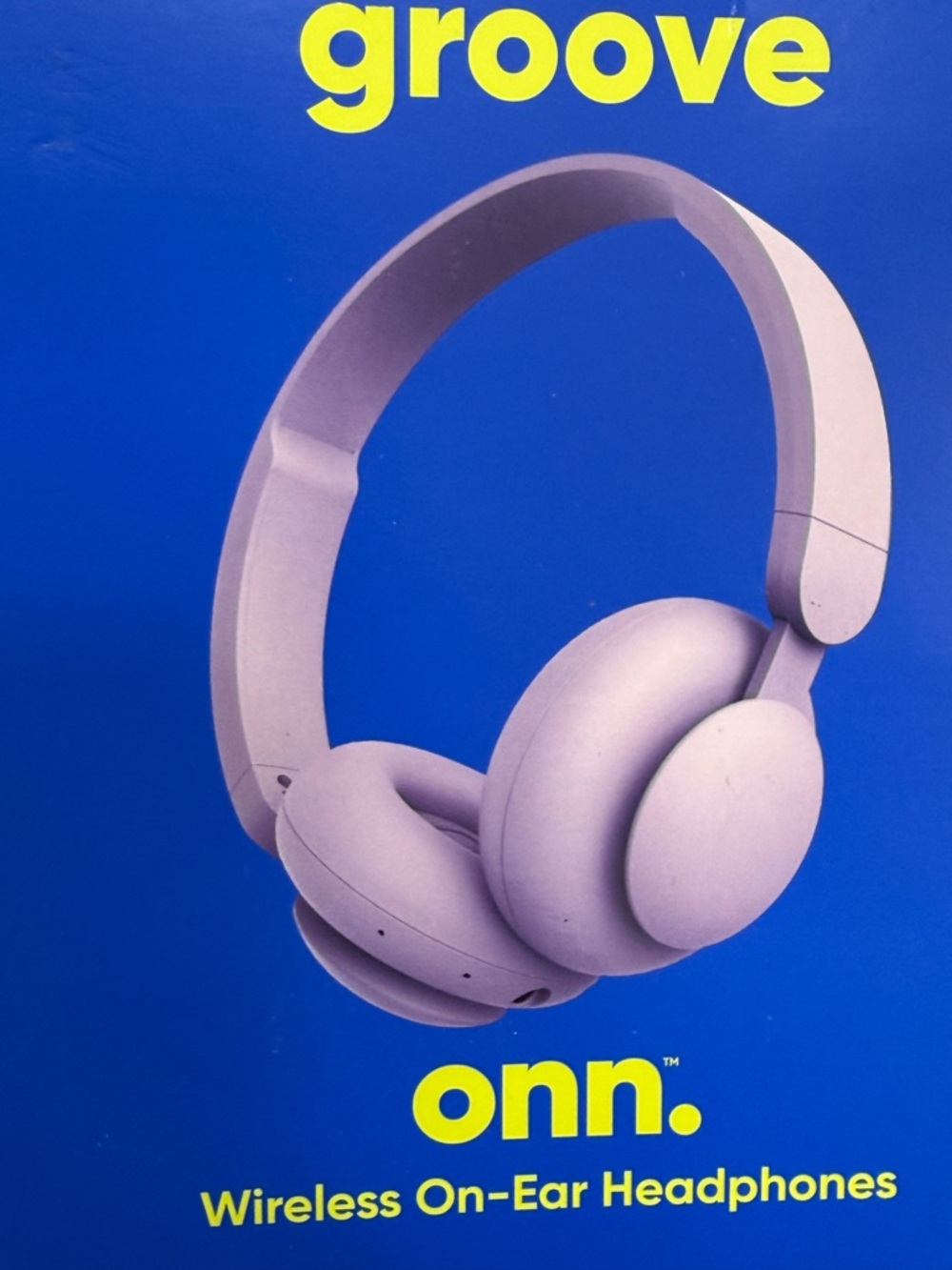 Onn. groove Over-Ear Headphones - Lavender Comfortable Wireless brand new